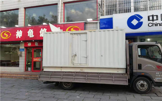 曲水出租发电机施工案例